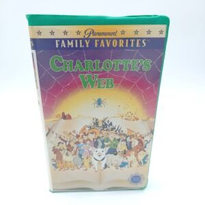 Vintage Paramount 1972 Charlotte's Web Kids Green Clamshell VHS Movie
